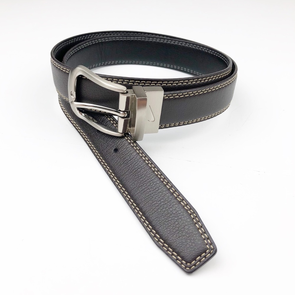 Nike Reversible Leather Belt Brown Black